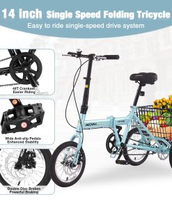 ZUKKA Folding Tricycle For Adults