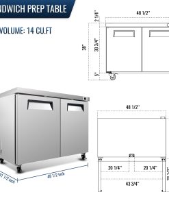 48 IN Commercial Refrigerators