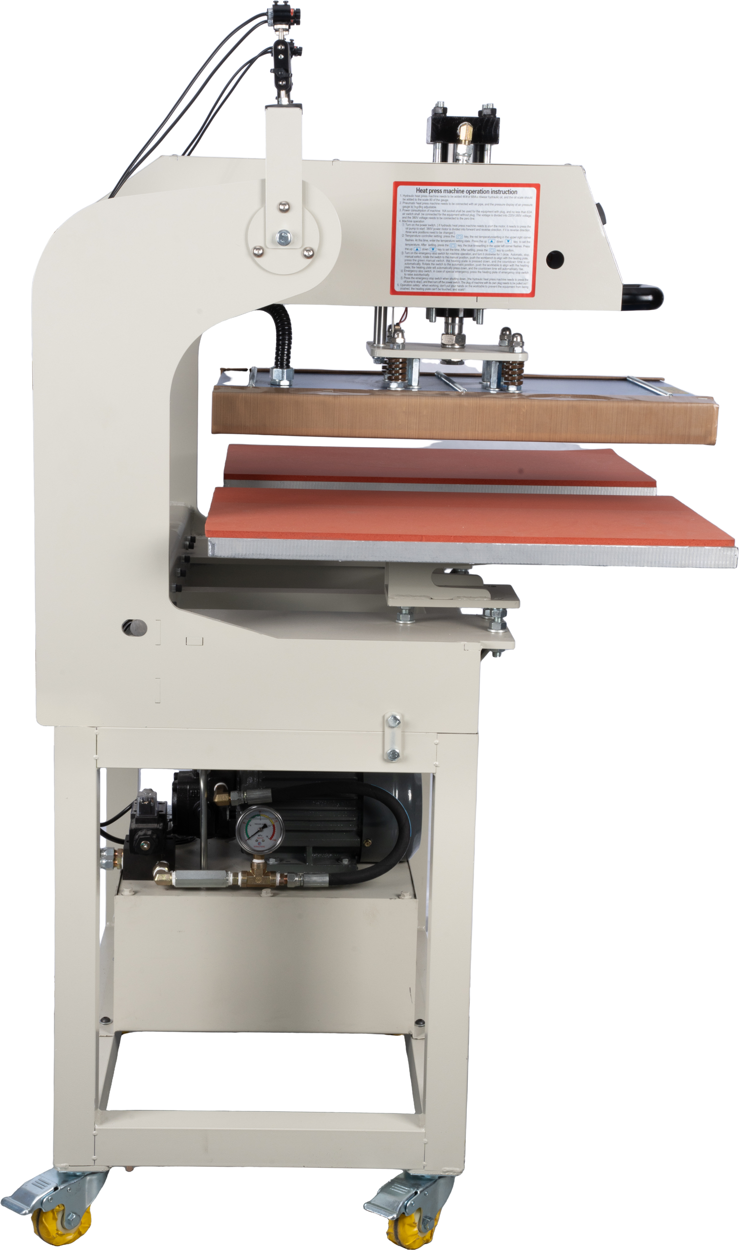 16x24 Inch Hydraulic Head Moving Transfer Press