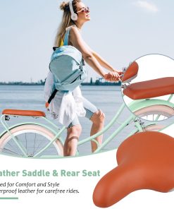 ZUKKA 24 Inch Beach Cruiser Bike for Women