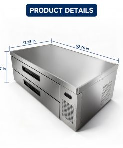 ORIKOOL 52" Refrigerated Chef Base