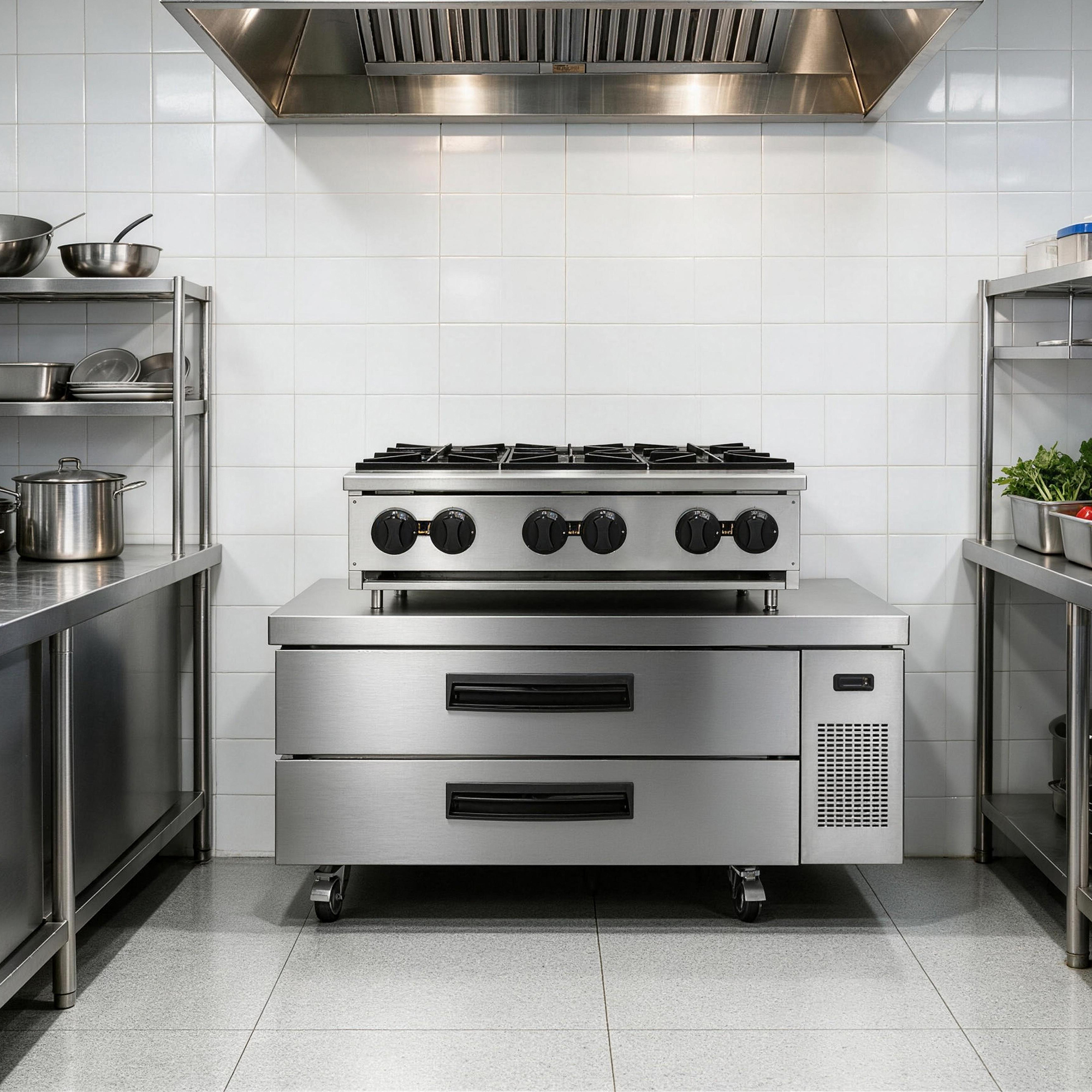 ORIKOOL 52" Refrigerated Chef Base