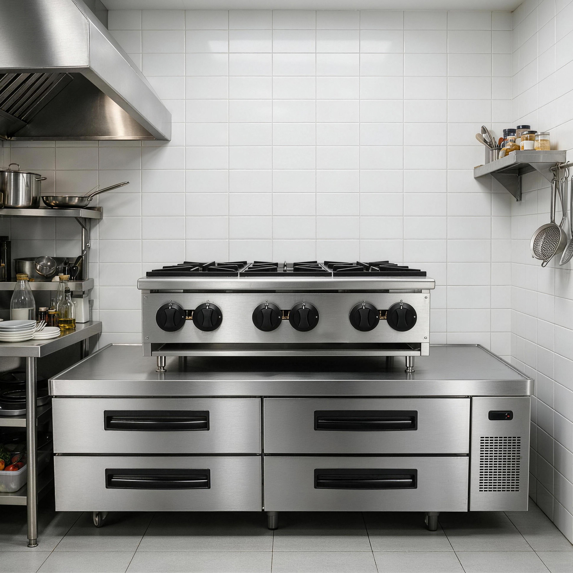 ORIKOOL 72" Refrigerated Chef Base